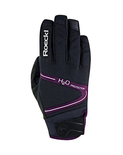 Roeckl Rhone Winter Fahrradhandschuhe Schwarz Lila