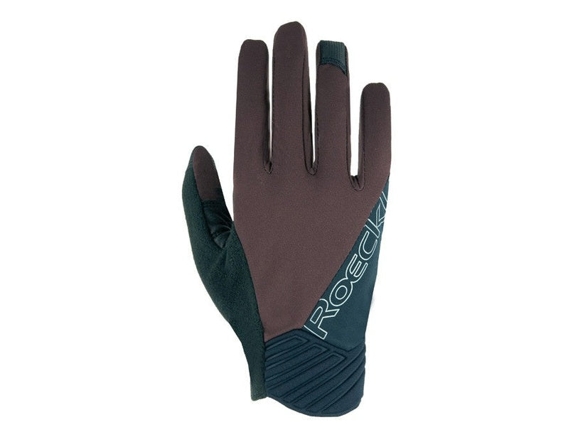 Roeckl Maastricht Finger lang Fahrradhandschuh Braun Schwarz
